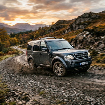 Action Shot: Land Rover LR4 Driving Fast