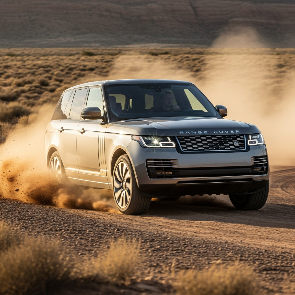 Action Shot: Land Rover Range Rover Driving Fast