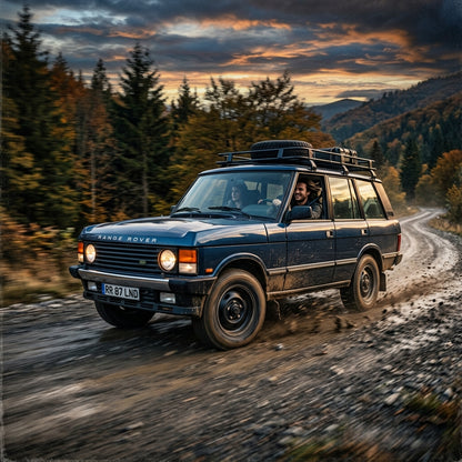 Action Shot: Land Rover Range Rover Driving Fast