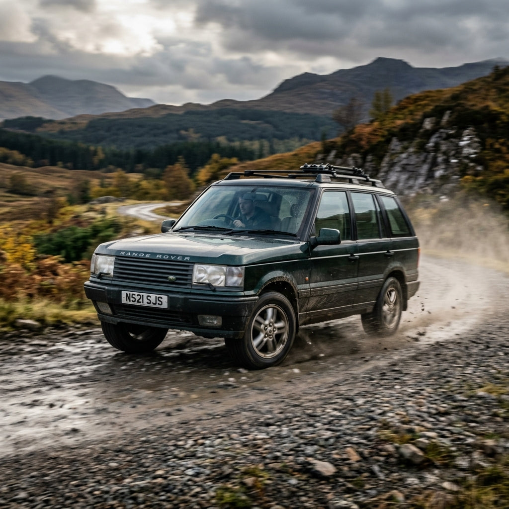 Action Shot: Land Rover Range Rover Driving Fast