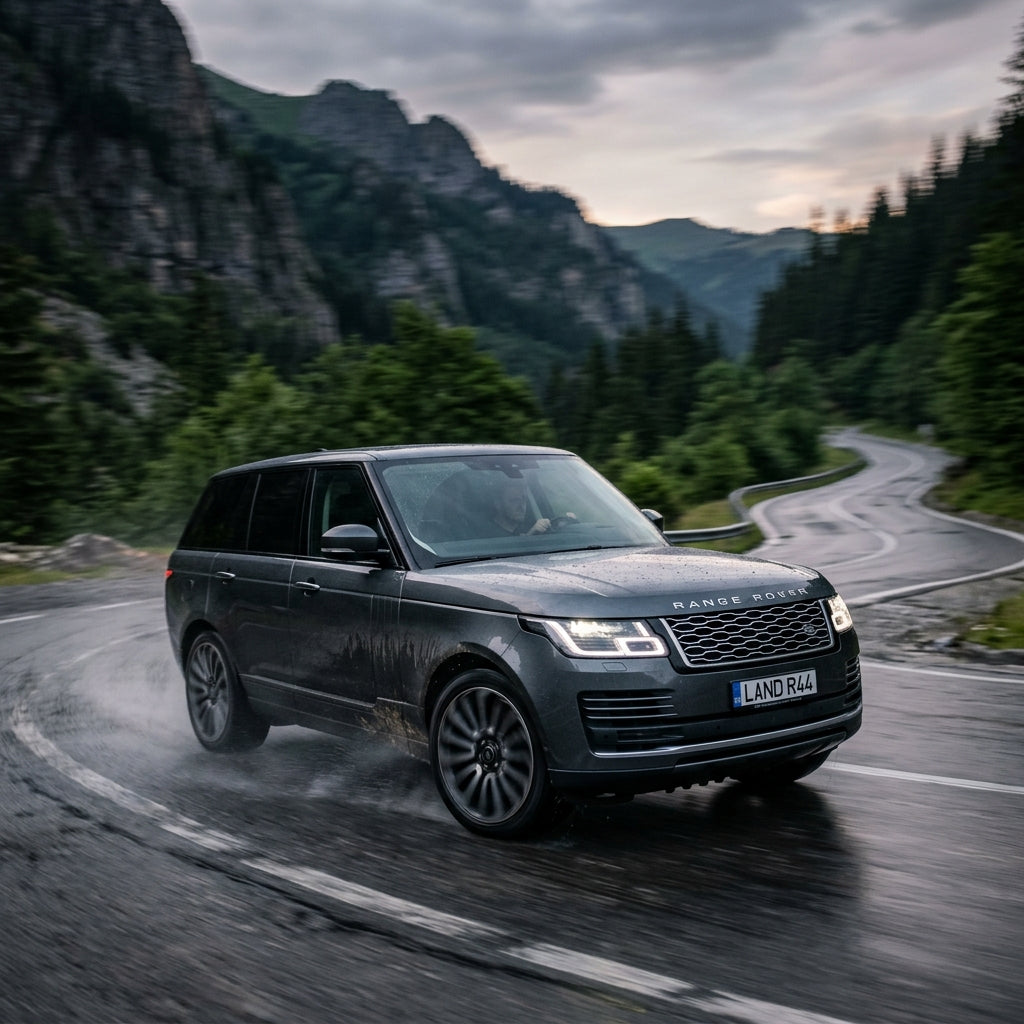 Action Shot: Land Rover Range Rover Driving Fast