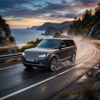 Action Shot: Land Rover Range Rover Driving Fast