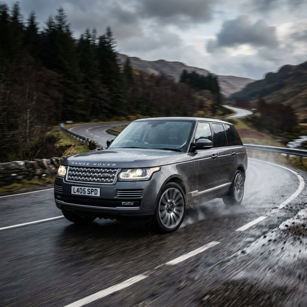 Action Shot: Land Rover Range Rover Driving Fast