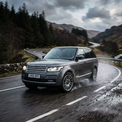 Action Shot: Land Rover Range Rover Driving Fast