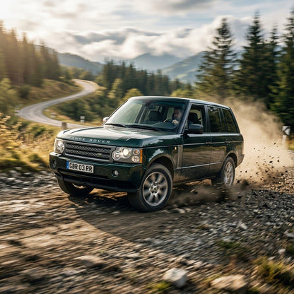 Action Shot: Land Rover Range Rover Driving Fast