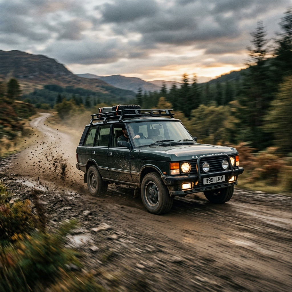 Action Shot: Land Rover Range Rover Driving Fast
