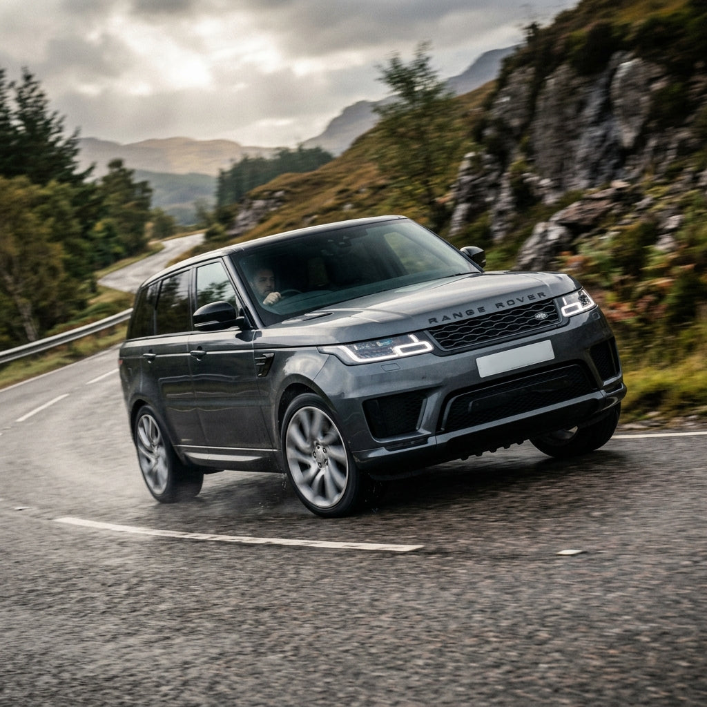 Action Shot: Land Rover Range Rover Sport Driving Fast