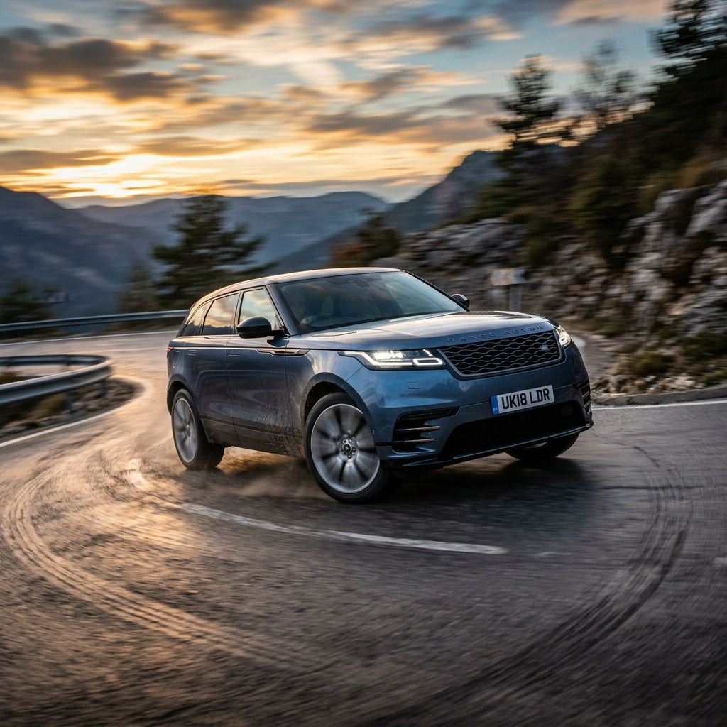 Action Shot: Land Rover Range Rover Velar Driving Fast