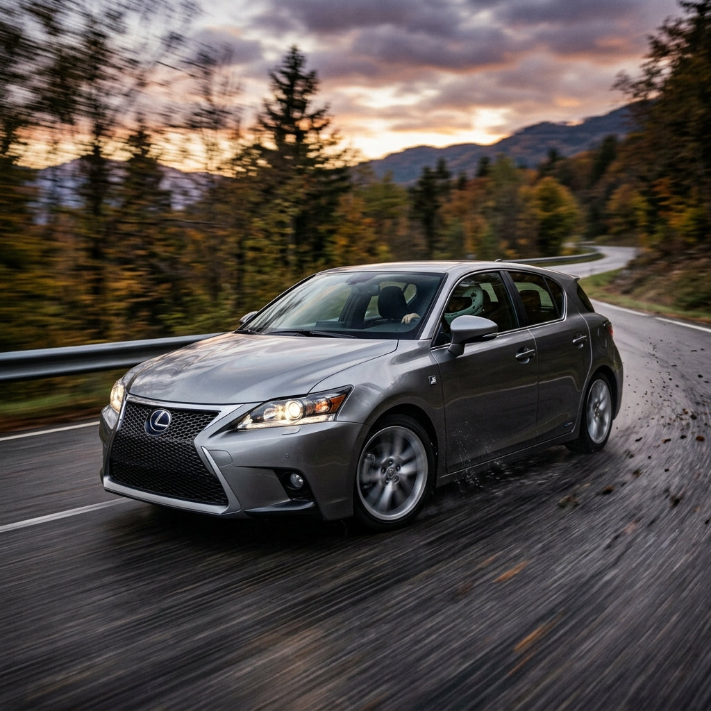 Action Shot: Lexus CT Driving Fast
