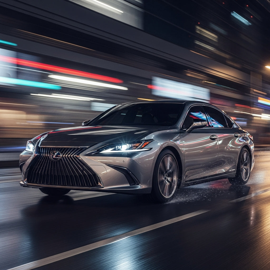 Action Shot: Lexus ES Driving Fast