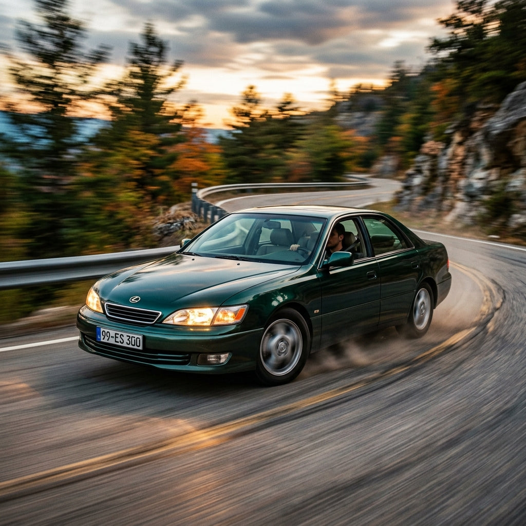 Action Shot: Lexus ES Driving Fast