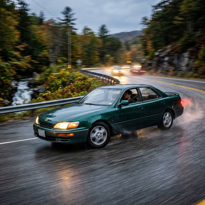 Action Shot: Lexus ES Driving Fast