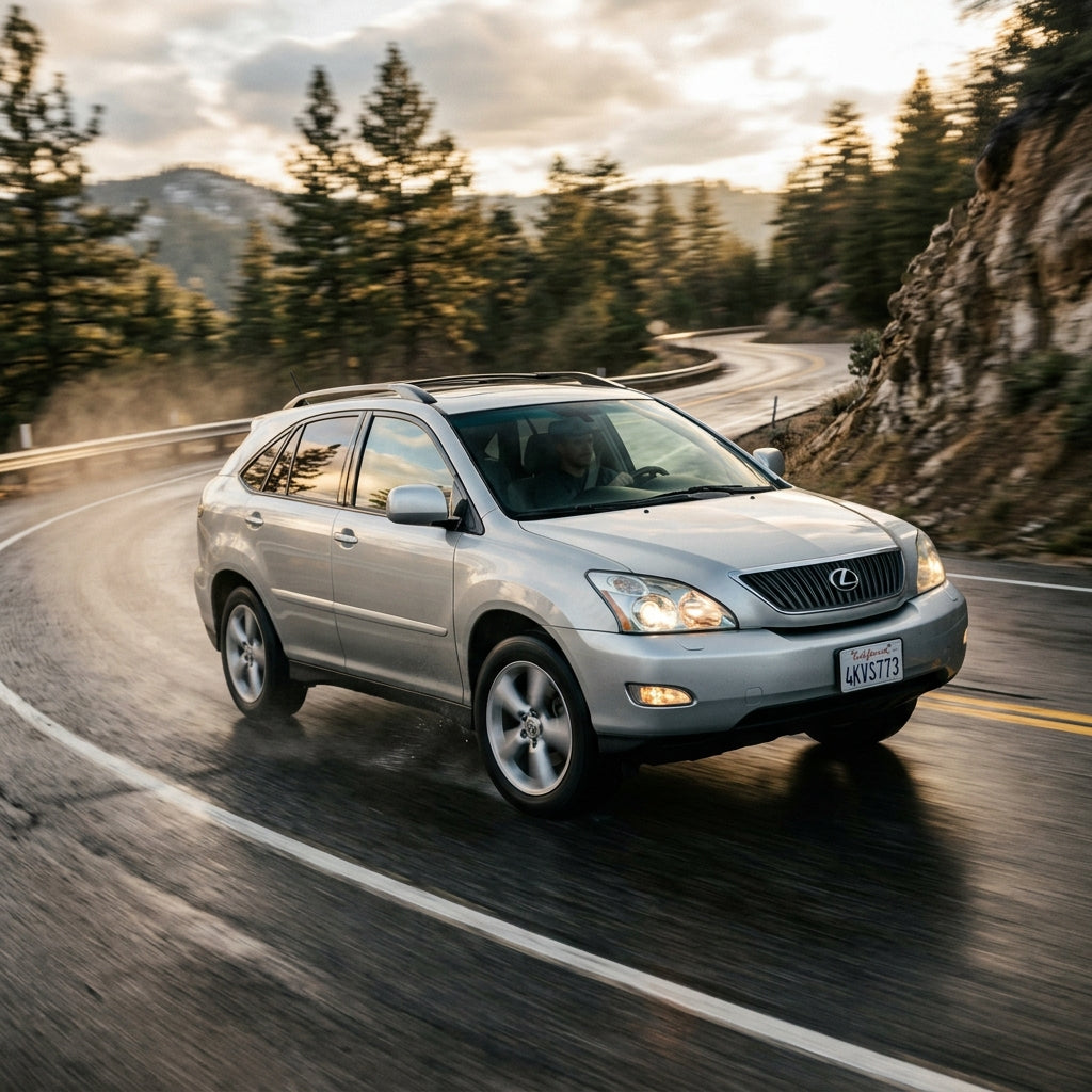 Action Shot: Lexus ES330,RX330 Driving Fast
