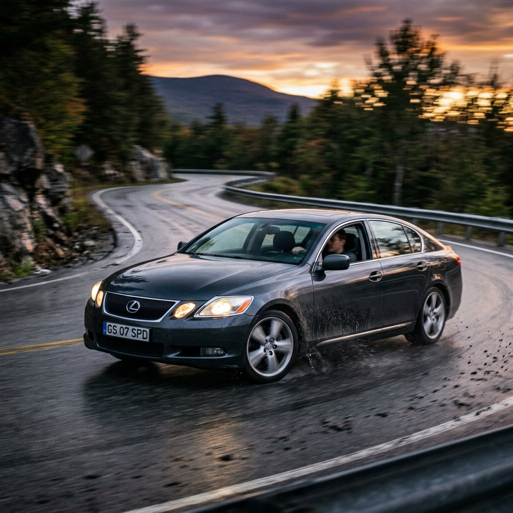 Action Shot: Lexus GS Driving Fast