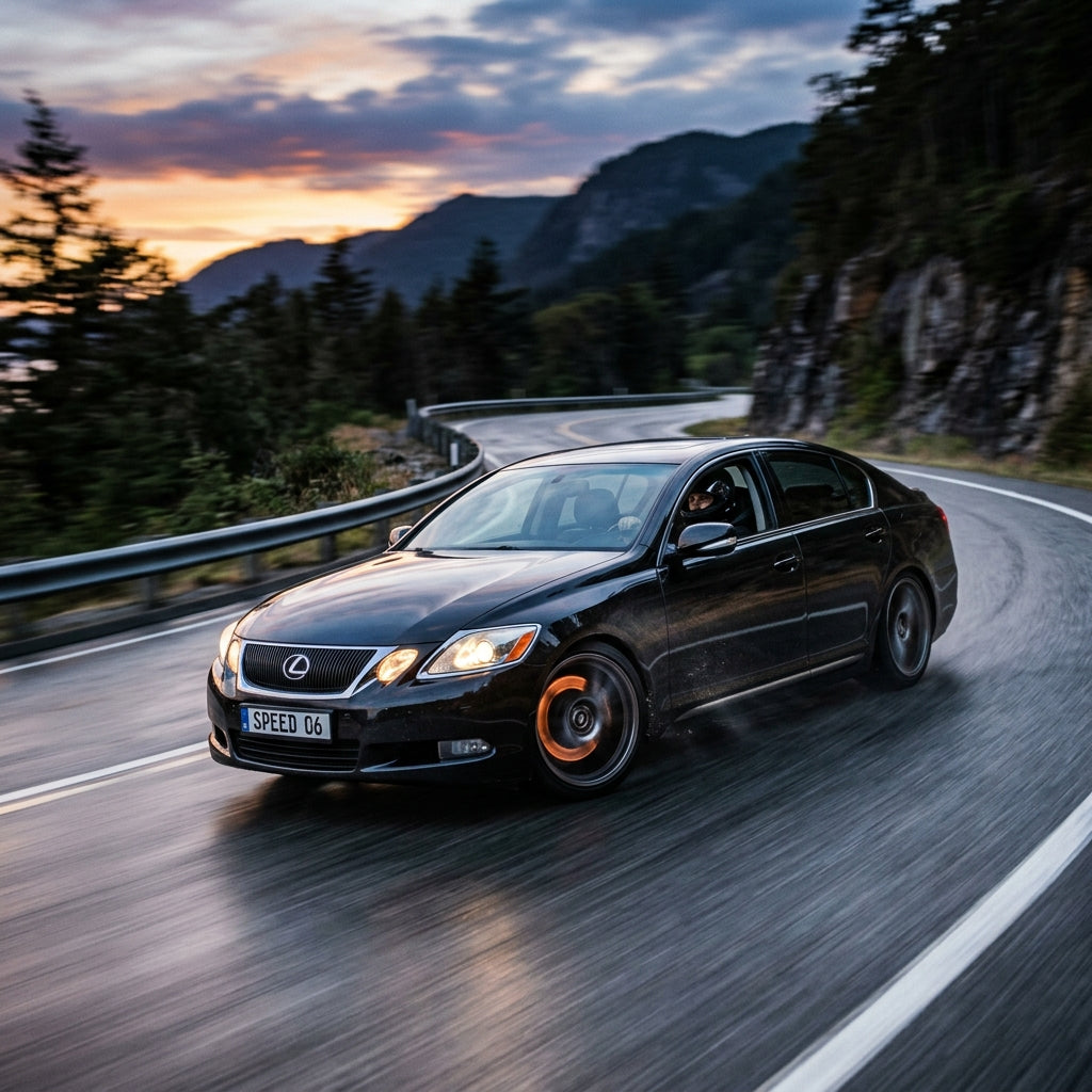 Action Shot: Lexus GS Driving Fast