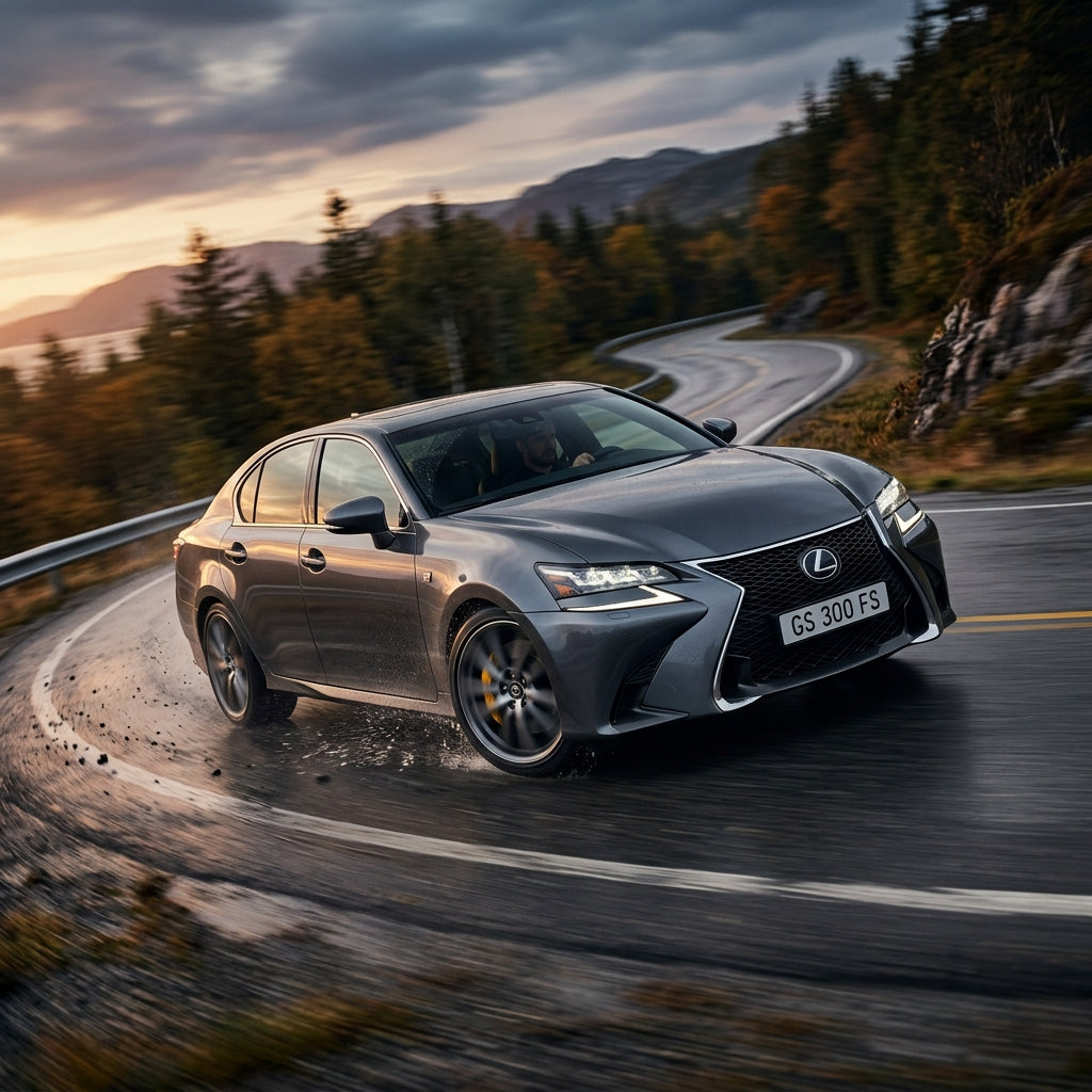 Action Shot: Lexus GS300 Driving Fast