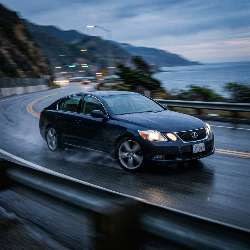 Action Shot: Lexus GS350 Driving Fast