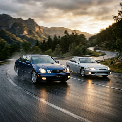 Action Shot: Lexus GS,SC Driving Fast