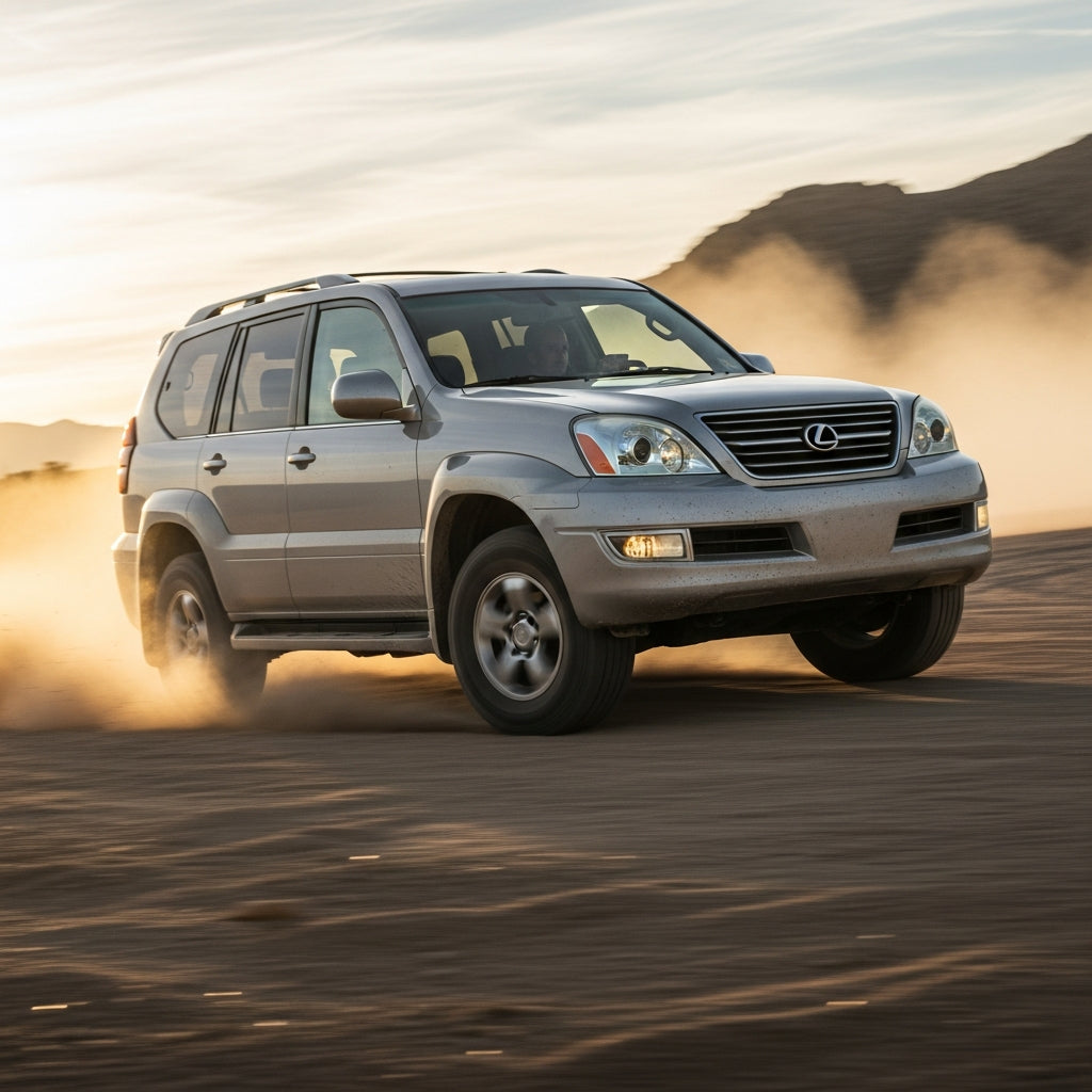 Action Shot: Lexus GX Driving Fast