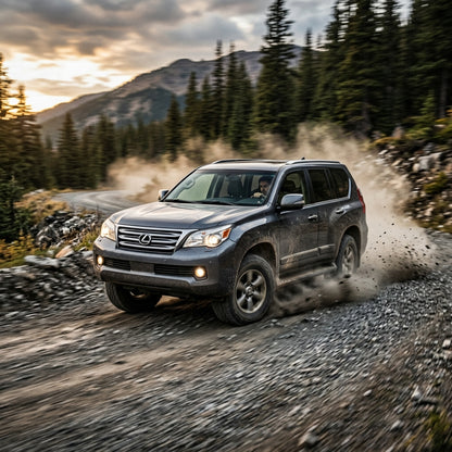 Action Shot: Lexus GX Driving Fast