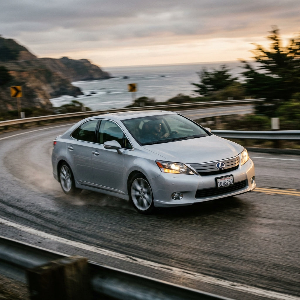 Action Shot: Lexus HS250h Driving Fast