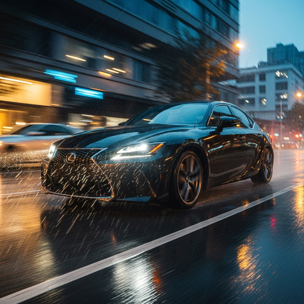 Action Shot: Lexus IS Driving Fast