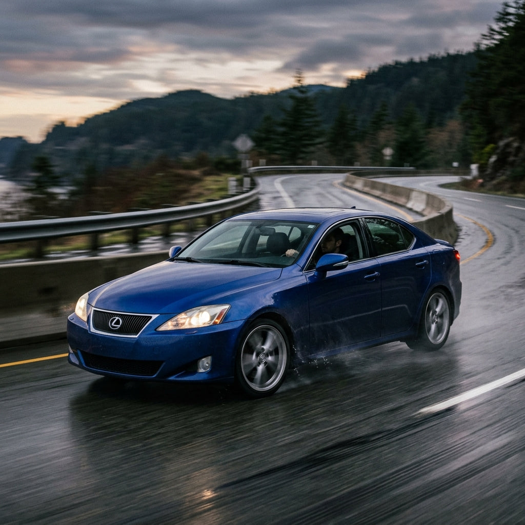 Action Shot: Lexus IS Driving Fast