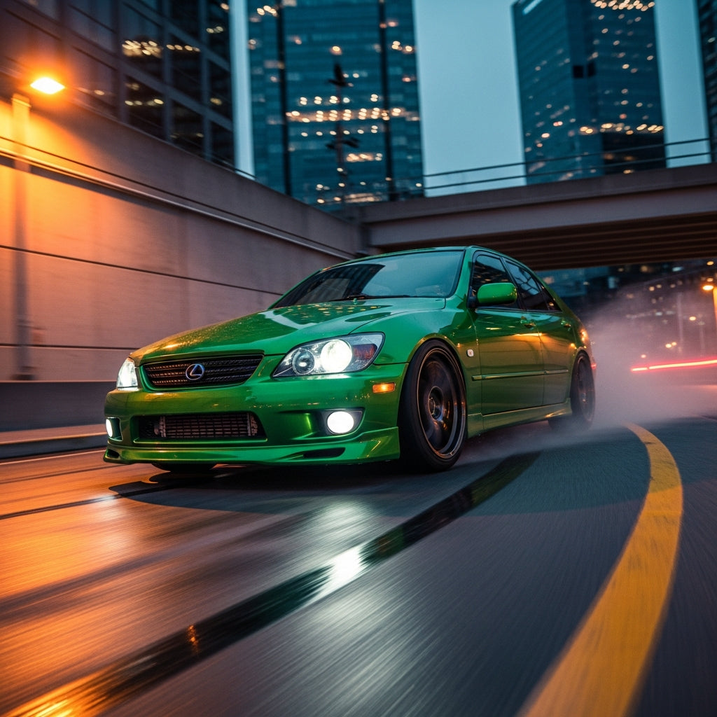 Action Shot: Lexus IS300 Driving Fast