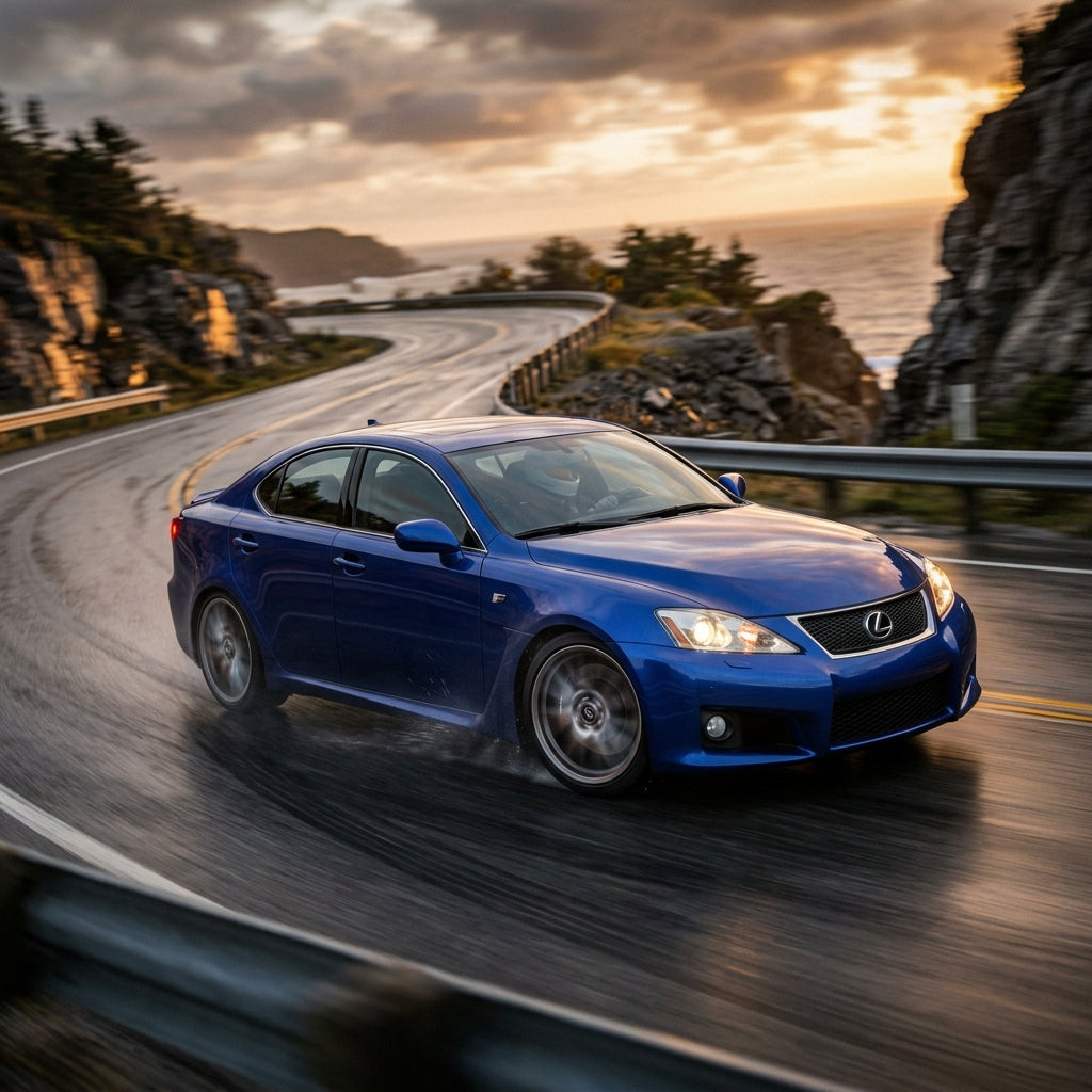 Action Shot: Lexus IS F Driving Fast