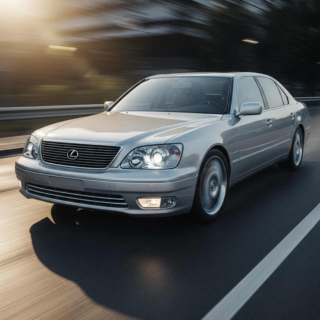 Action Shot: Lexus LS Driving Fast