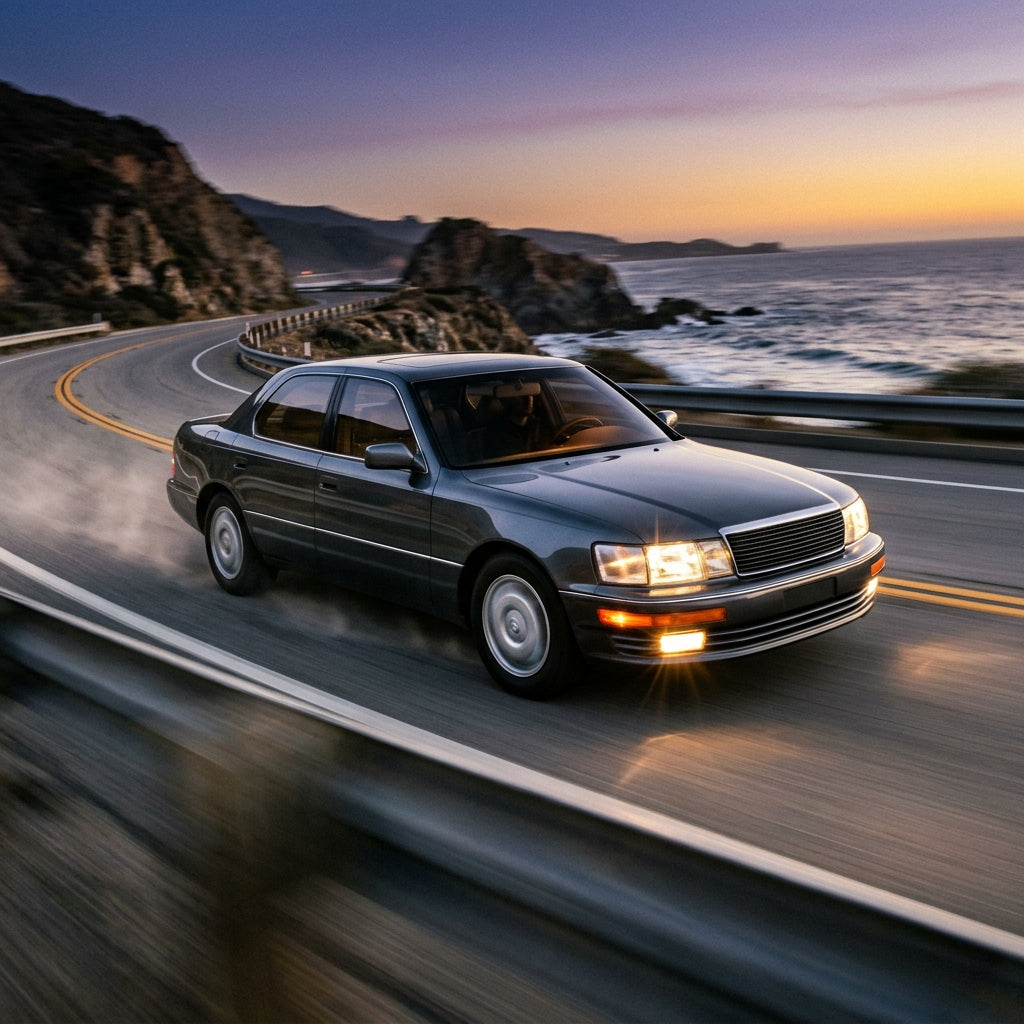 Action Shot: Lexus LS Driving Fast