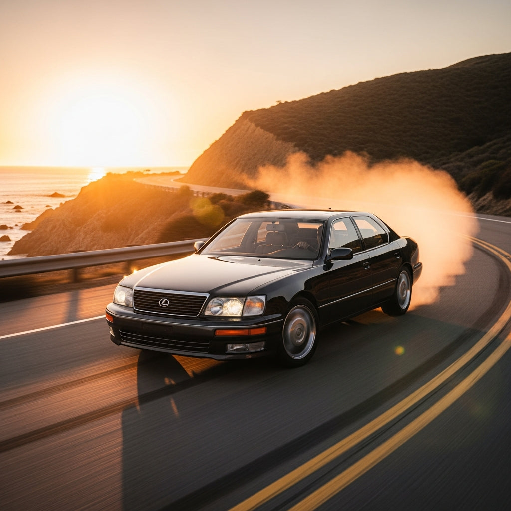 Action Shot: Lexus LS Driving Fast