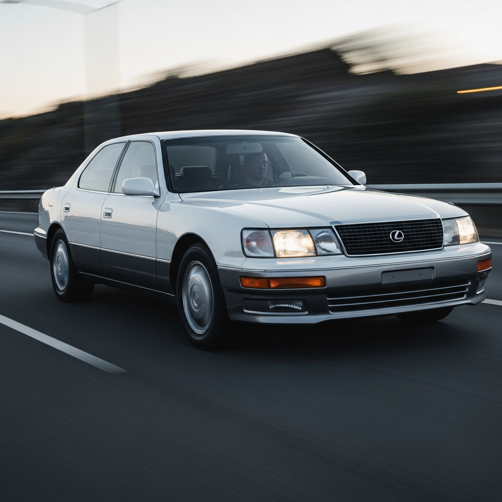 Action Shot: Lexus LS400 Driving Fast