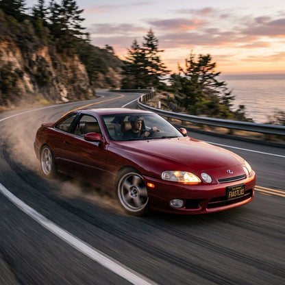 Action Shot: Lexus LS,SC Driving Fast