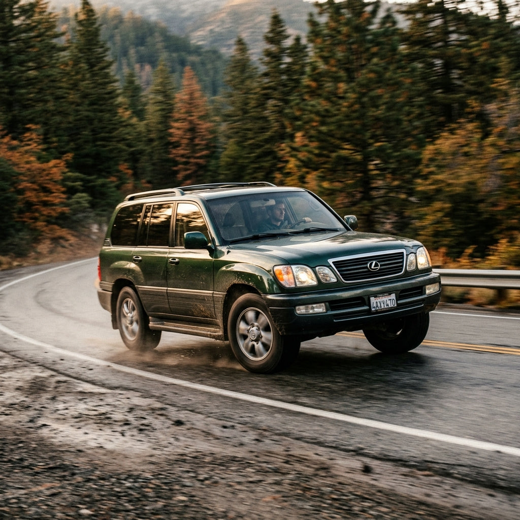 Action Shot: Lexus LX Driving Fast