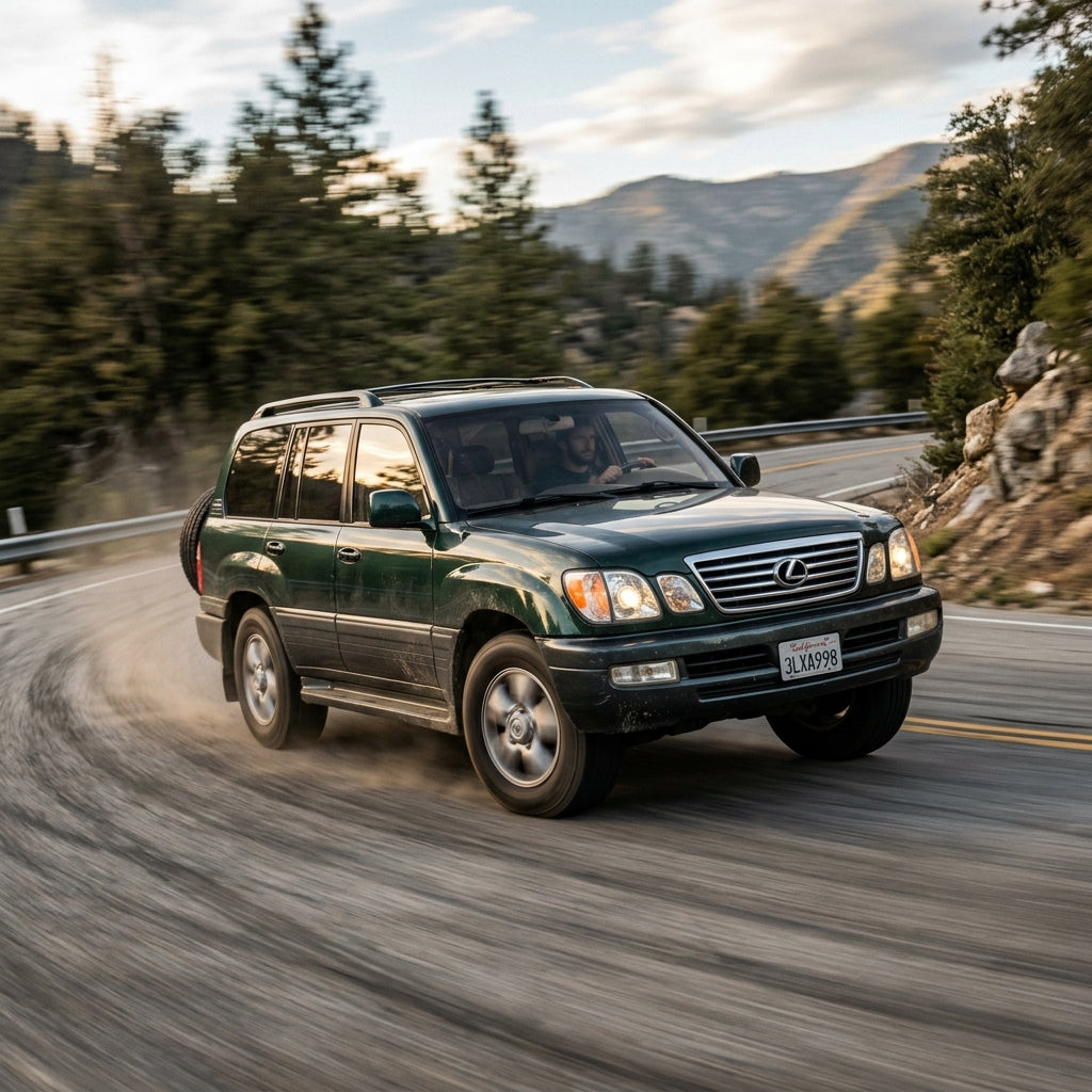 Action Shot: Lexus LX Driving Fast