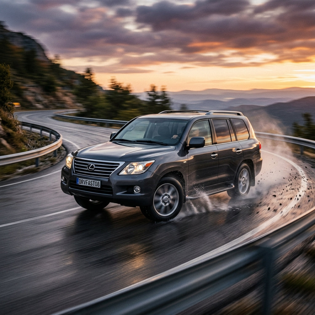 Action Shot: Lexus LX Driving Fast