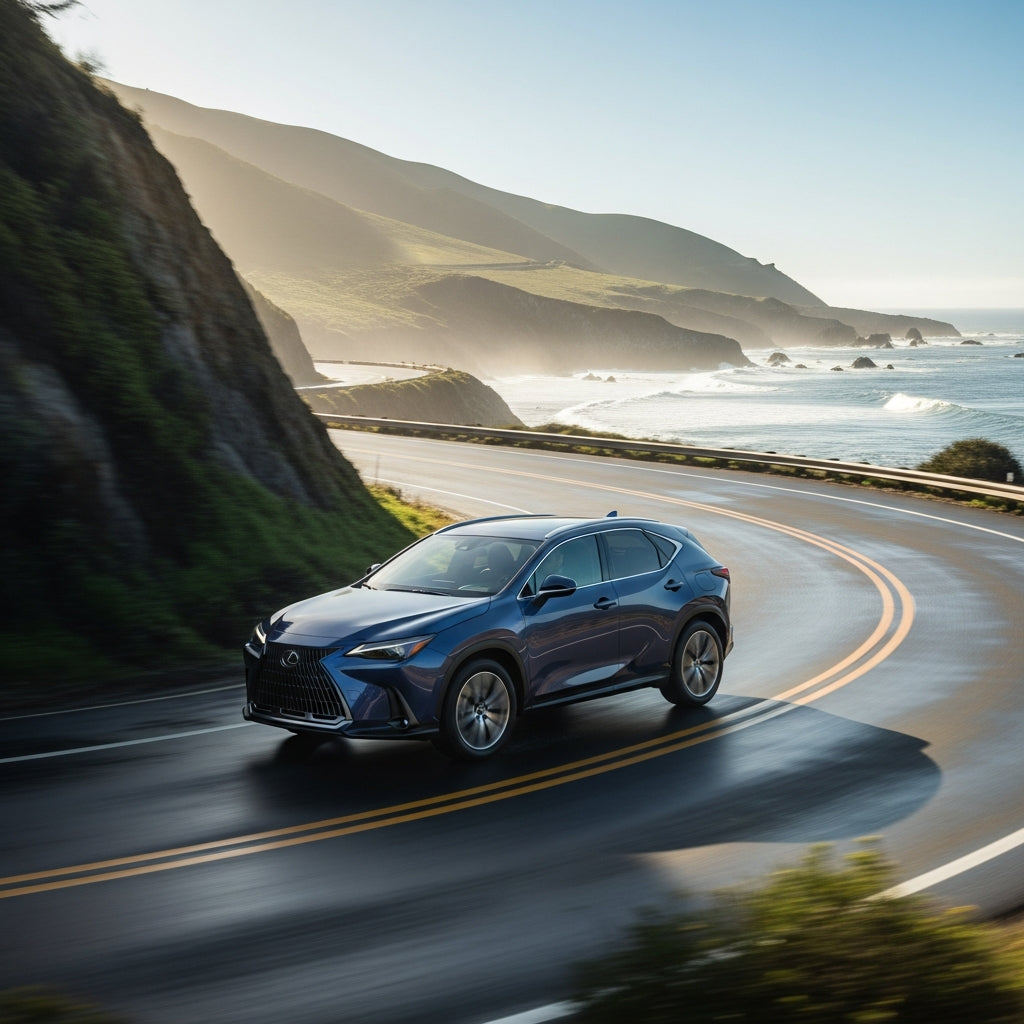 Action Shot: Lexus NX Driving Fast
