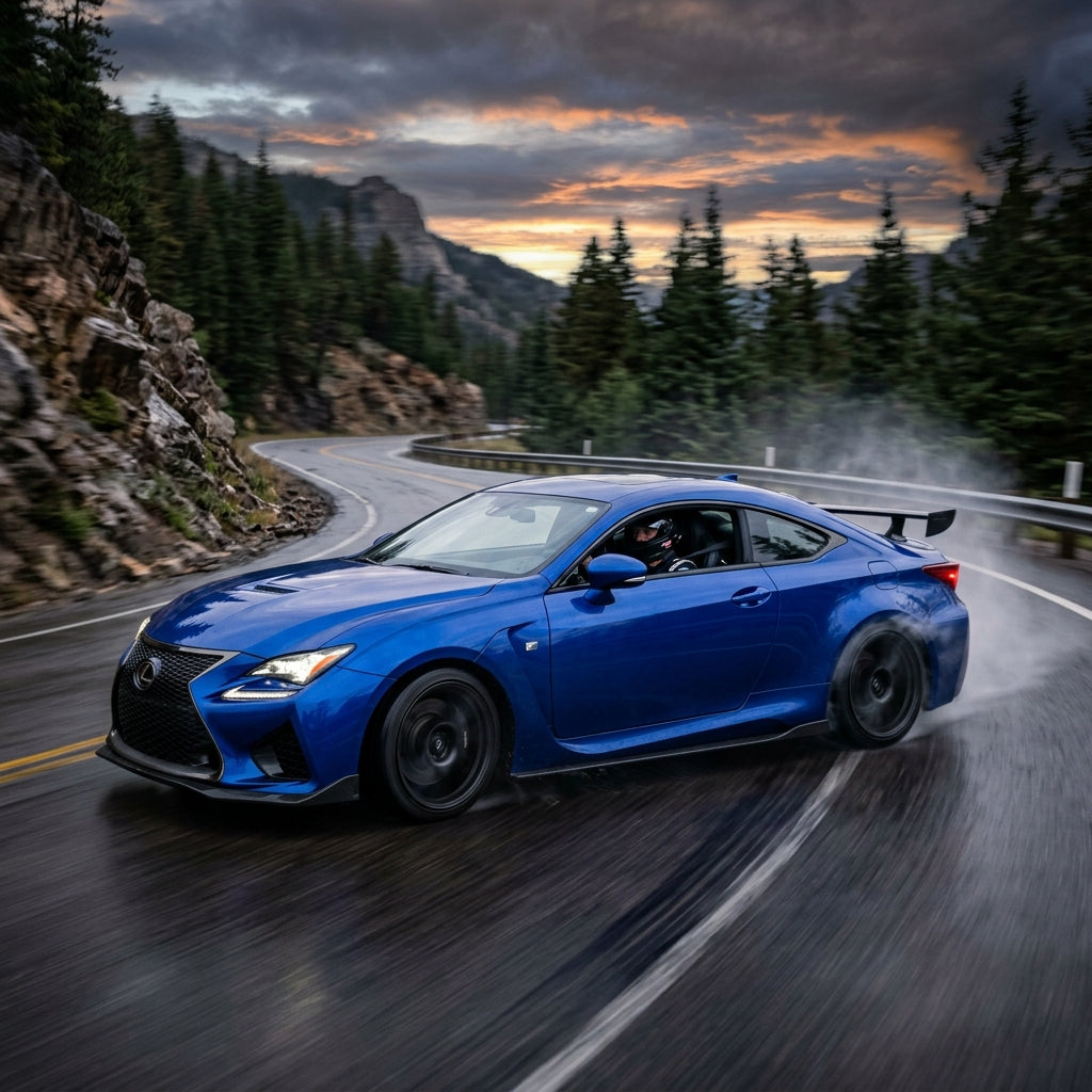 Action Shot: Lexus RC Driving Fast
