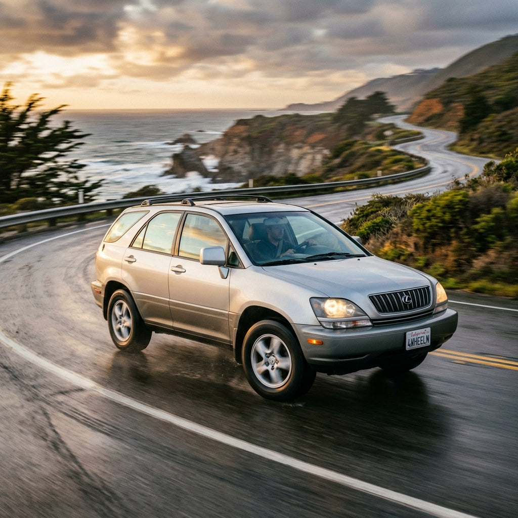 Action Shot: Lexus RX Driving Fast