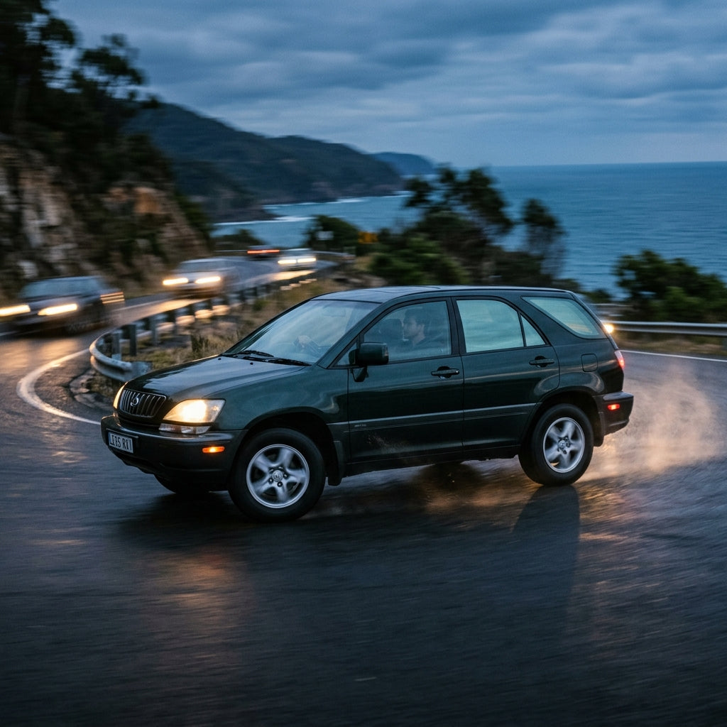 Action Shot: Lexus RX Driving Fast