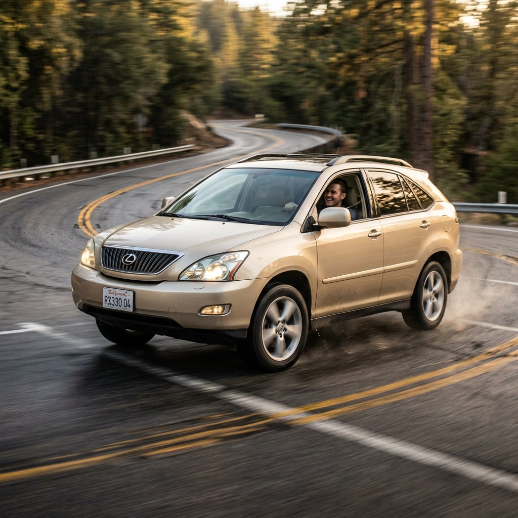 Action Shot: Lexus RX Driving Fast