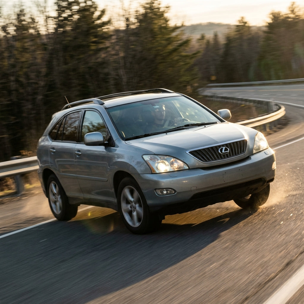 Action Shot: Lexus RX Driving Fast