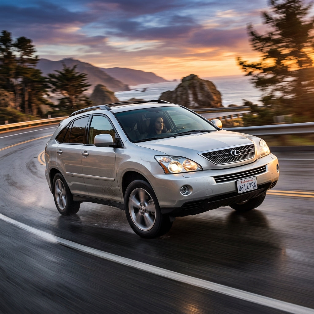 Action Shot: Lexus RX400h Driving Fast