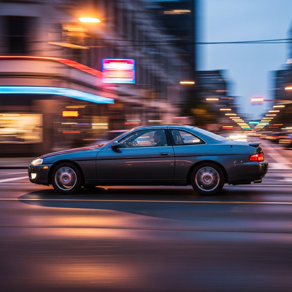 Action Shot: Lexus SC Driving Fast