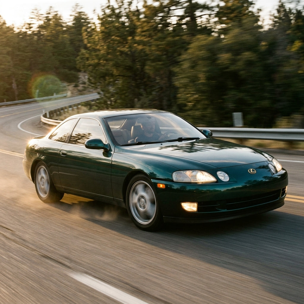 Action Shot: Lexus SC Driving Fast