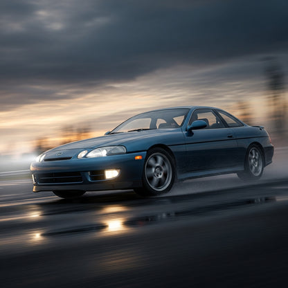 Action Shot: Lexus SC300 Driving Fast