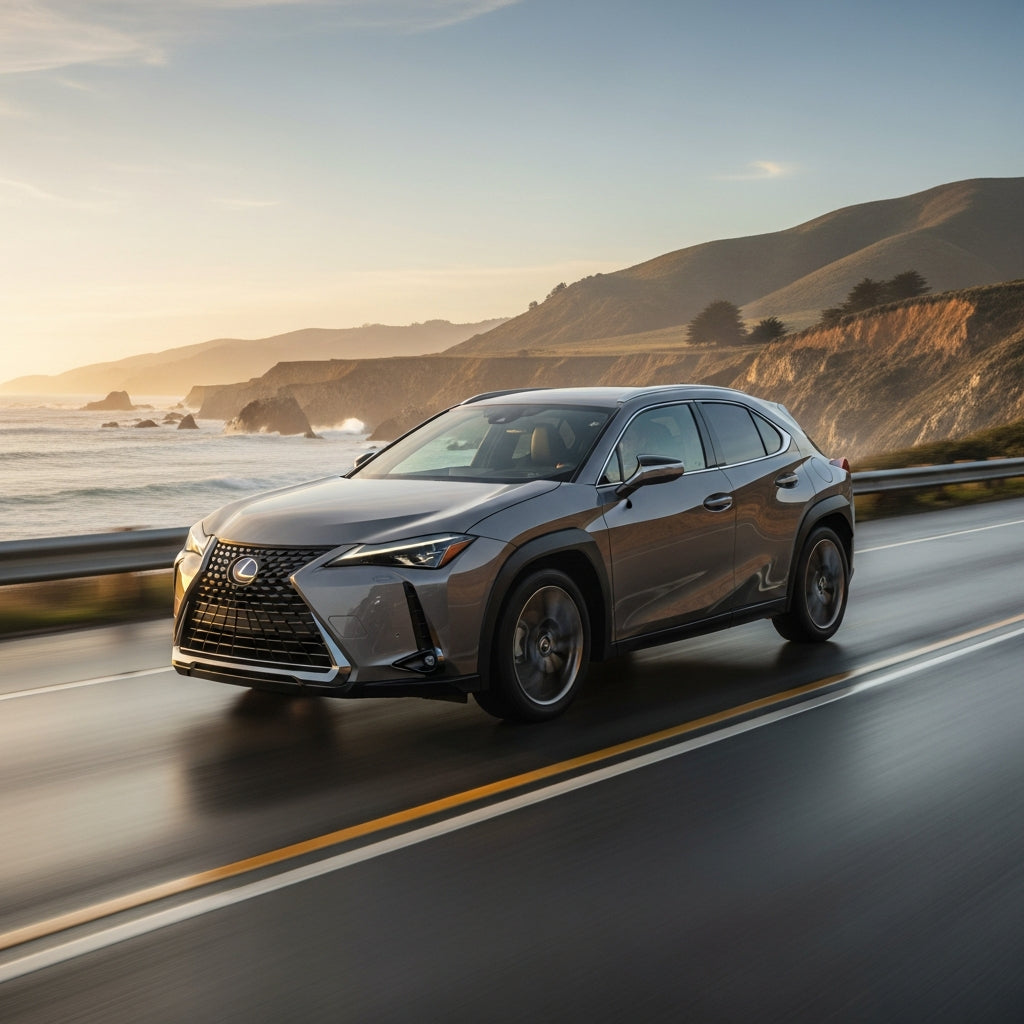 Action Shot: Lexus UX Driving Fast