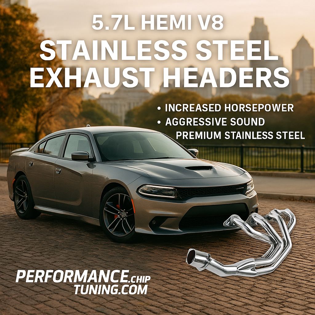 Stainless Exhaust Headers For Chrysler 300C / Dodge Charger/ Magnum / Challenger (2005-2016) with 5.7L HEMI V8 Engine
