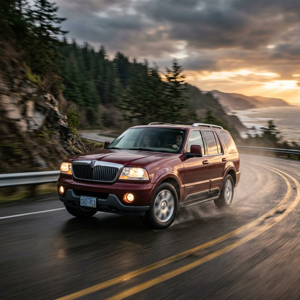 Action Shot: Lincoln Aviator Driving Fast